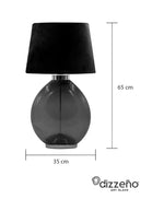 LÁMPARA LUNA NEGRO HUMO