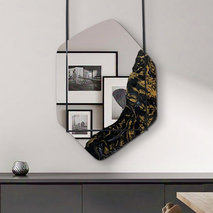 ESPEJO LUNGO RESINA ARK NOCHE DORADA + ESPEJO