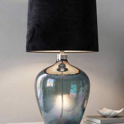 LÁMPARA MAGUANA AZUL PETRÓLEO LUSTRE