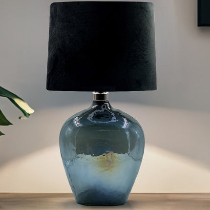 LÁMPARA MAGUANA AZUL PETRÓLEO LUSTRE