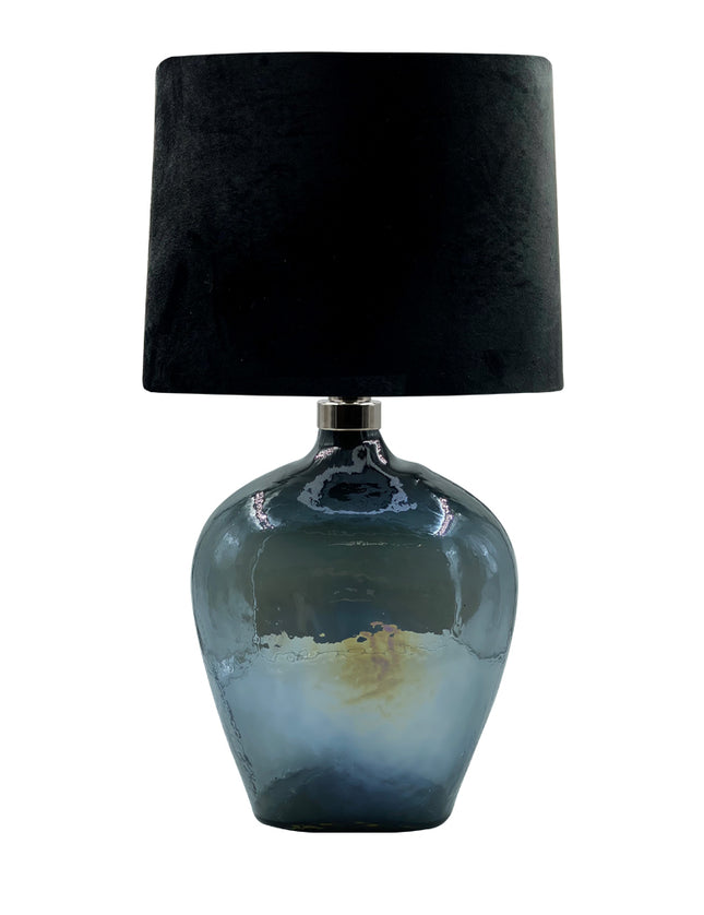 LÁMPARA MAGUANA AZUL PETRÓLEO LUSTRE