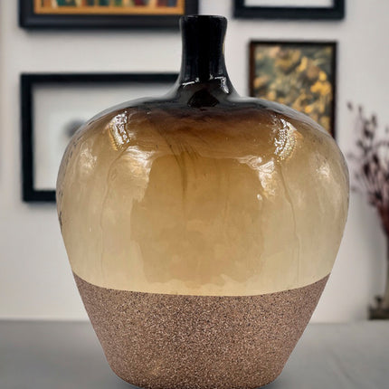 JARRÓN MAGUANA CHOCOLATE STONE