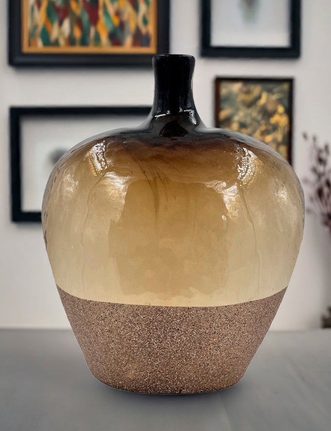 JARRÓN MAGUANA CHOCOLATE STONE