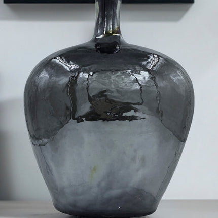 JARRÓN MAGUANA NEGRO HUMO LUSTRE