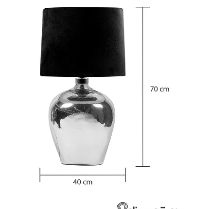 LÁMPARA MAGUANA AZUL PETRÓLEO LUSTRE