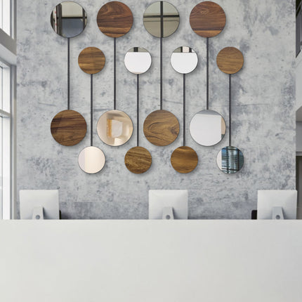 SET ESPEJOS MALI 8 PZAS PAROTA SÓLIDA