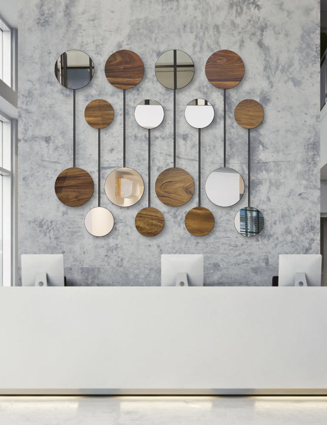 SET ESPEJOS MALI 8 PZAS PAROTA SÓLIDA