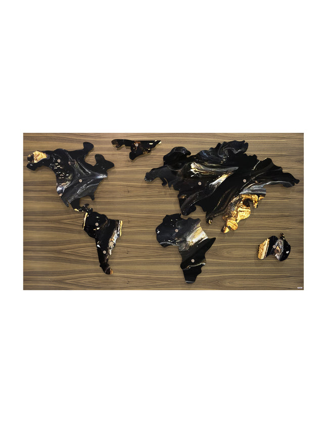 MAPAMUNDI + MARCO DE MADERA