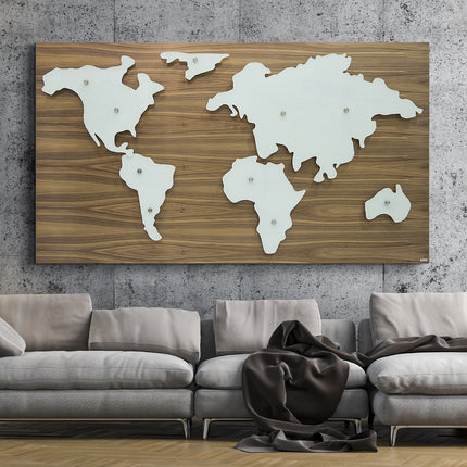 MAPAMUNDI + MARCO DE MADERA