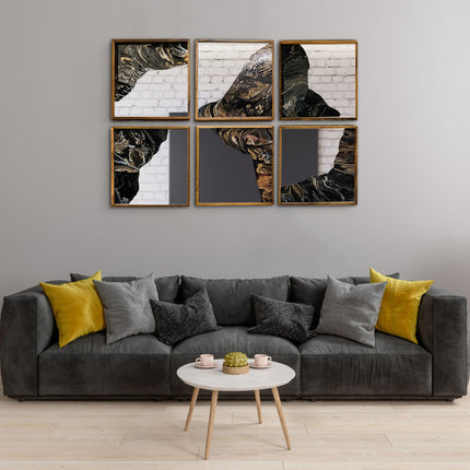 SET MARCOS PAROTA RESINA + ESPEJO 6 PZAS