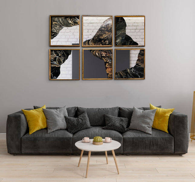 SET MARCOS PAROTA RESINA + ESPEJO 6 PZAS