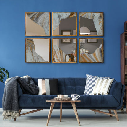 SET MARCOS PAROTA RESINA + ESPEJO 6 PZAS