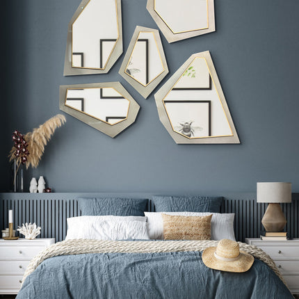 SET ESPEJOS MARÍA LAMAN 5 PZAS