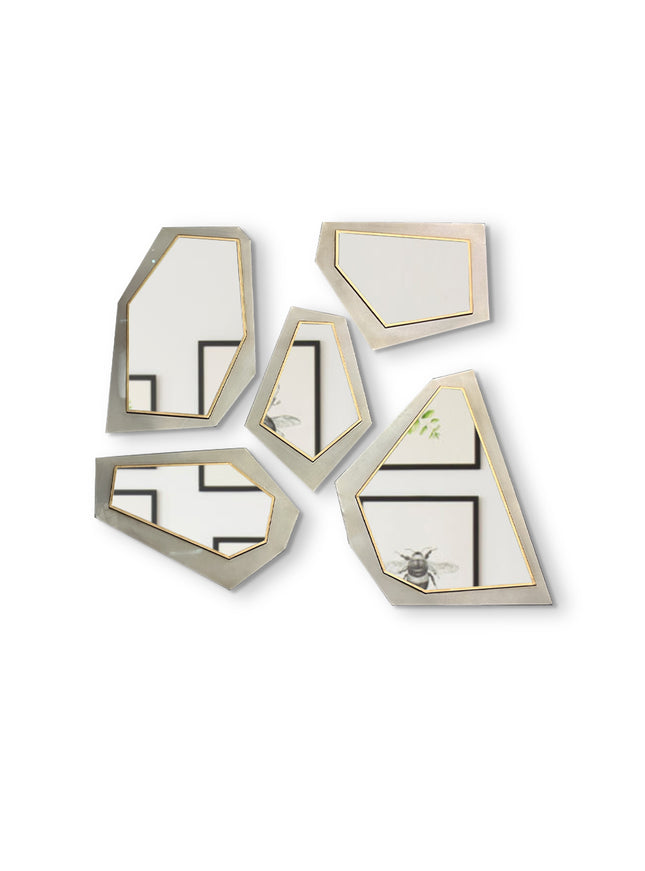 SET ESPEJOS MARÍA LAMAN 5 PZAS