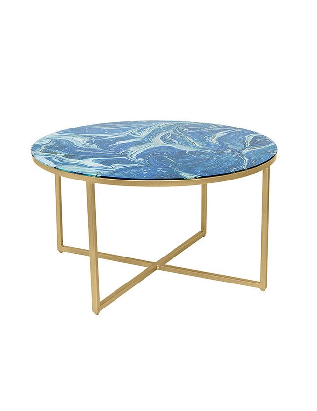 MESA DE CENTRO DE METAL "MARMEL"