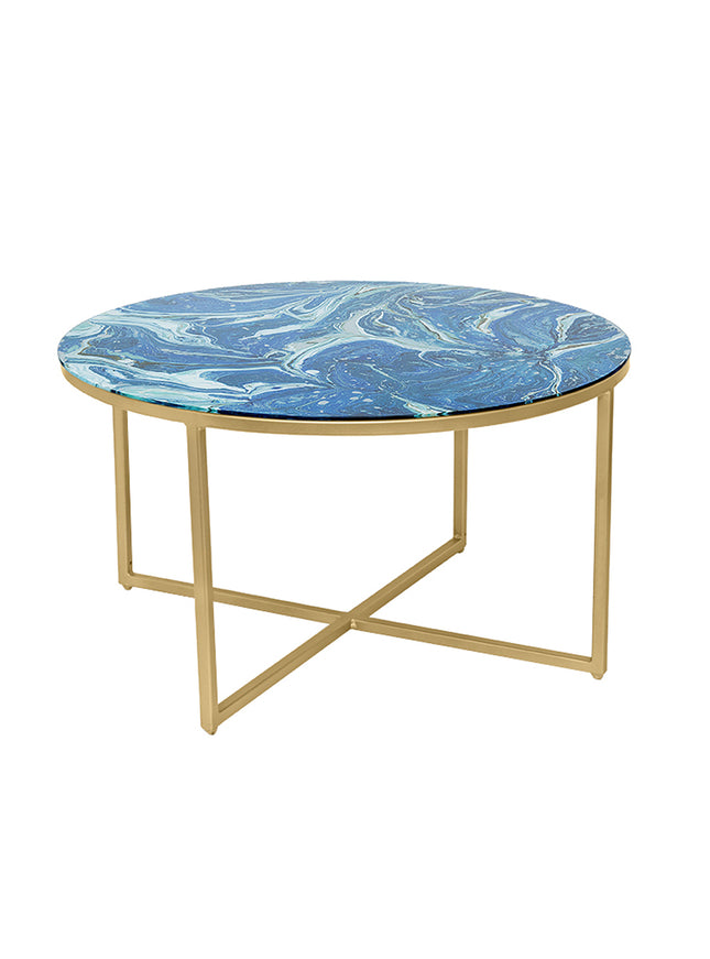 MESA DE CENTRO DE METAL "MARMEL"
