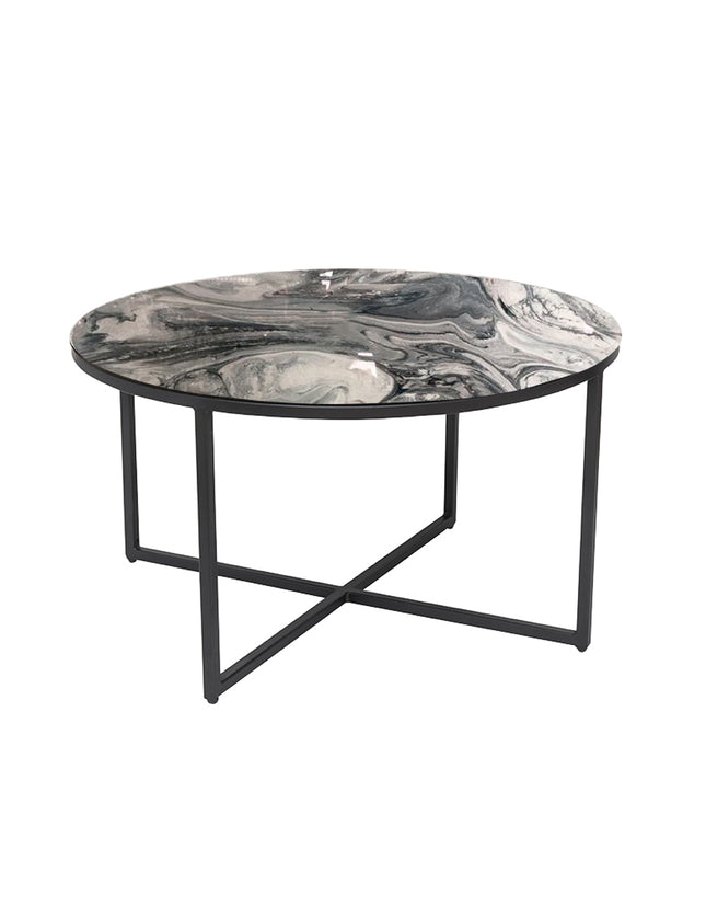 MESA DE CENTRO DE METAL "MARMEL"