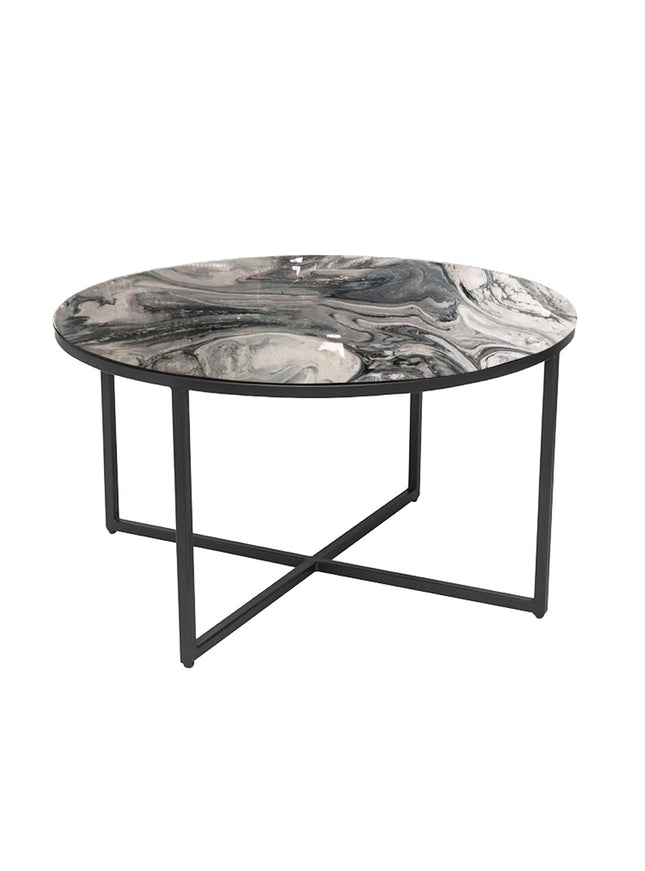 MESA DE CENTRO DE METAL "MARMEL"