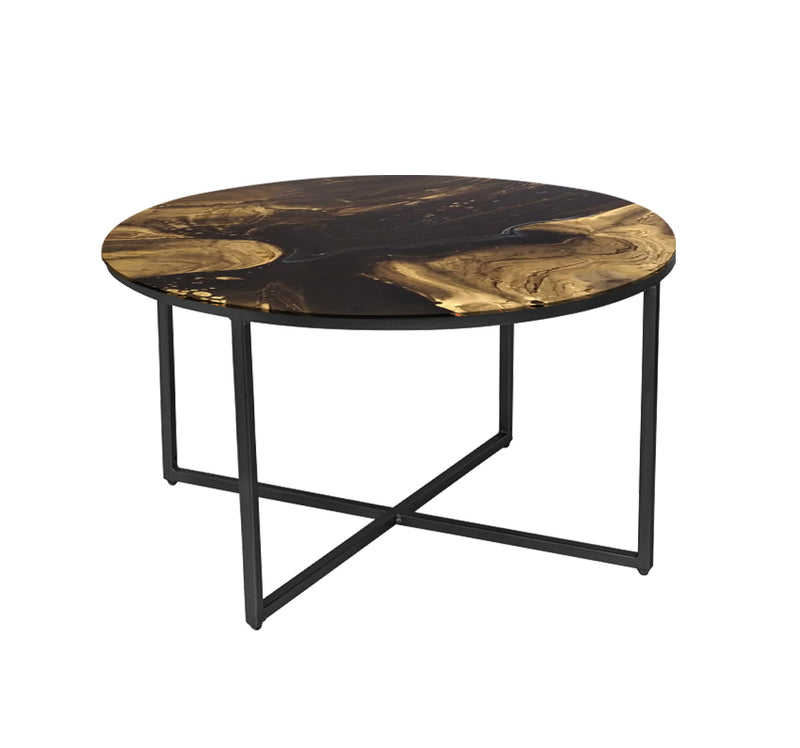 MESA DE CENTRO DE METAL "MARMEL"