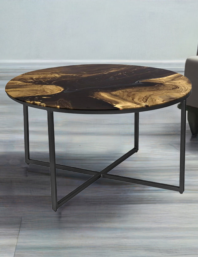 MESA DE CENTRO DE METAL "MARMEL"