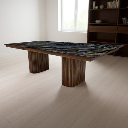 MESA COMEDOR SARAH 240X120 CM CON CUBRECANTO INTERNO SIN SILLAS