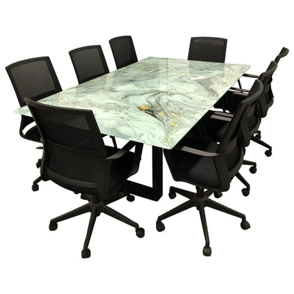 MESA DE JUNTAS DAKOTA 8 PERSONAS ARK AVELLANA SIN SILLAS