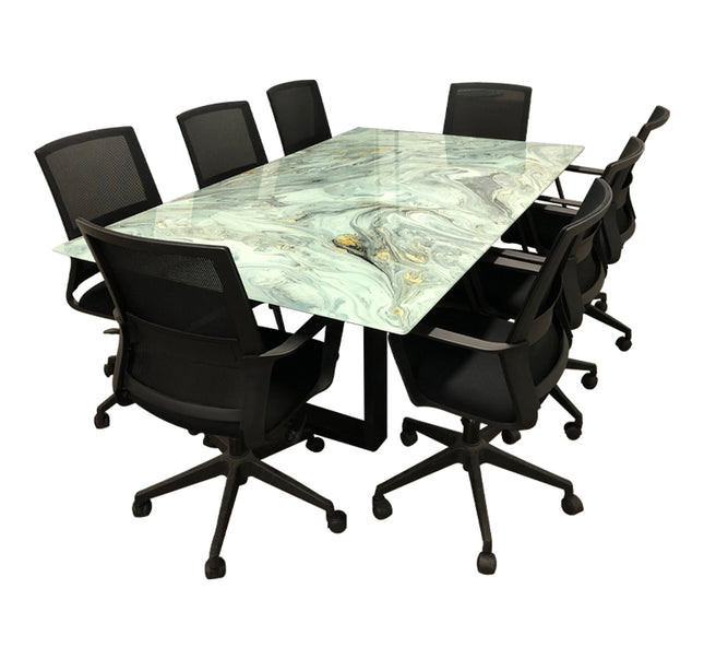 MESA DE JUNTAS DAKOTA 8 PERSONAS ARK AVELLANA SIN SILLAS