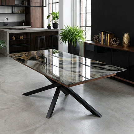 MESA COMEDOR DENVER 240X120 CM C/CUBRECANTO INTERNO SIN SILLAS