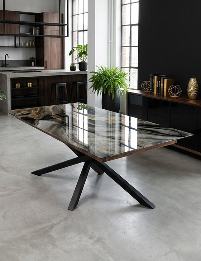 MESA COMEDOR DENVER 240X120 CM C/CUBRECANTO INTERNO SIN SILLAS
