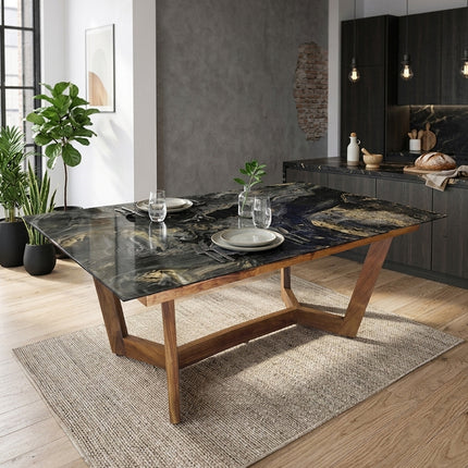 MESA COMEDOR INVICTUS 110X180 CON CUBRECANTO INTERNO SIN SILLAS