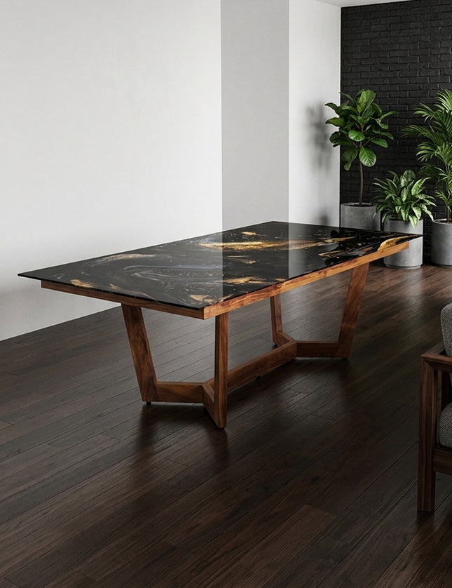 MESA COMEDOR INVICTUS 120X240 CON CUBRECANTO INTERNO SIN SILLAS