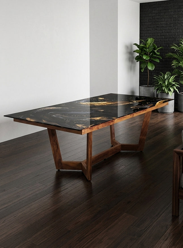 MESA COMEDOR INVICTUS 120X240 CON CUBRECANTO INTERNO SIN SILLAS