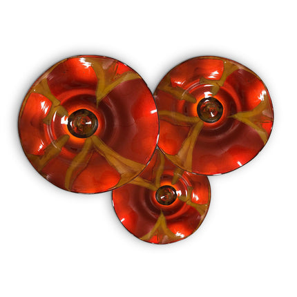 JGO PLATÓN ONDULADO NARANJA FLOR