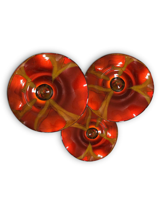 JGO PLATÓN ONDULADO NARANJA FLOR