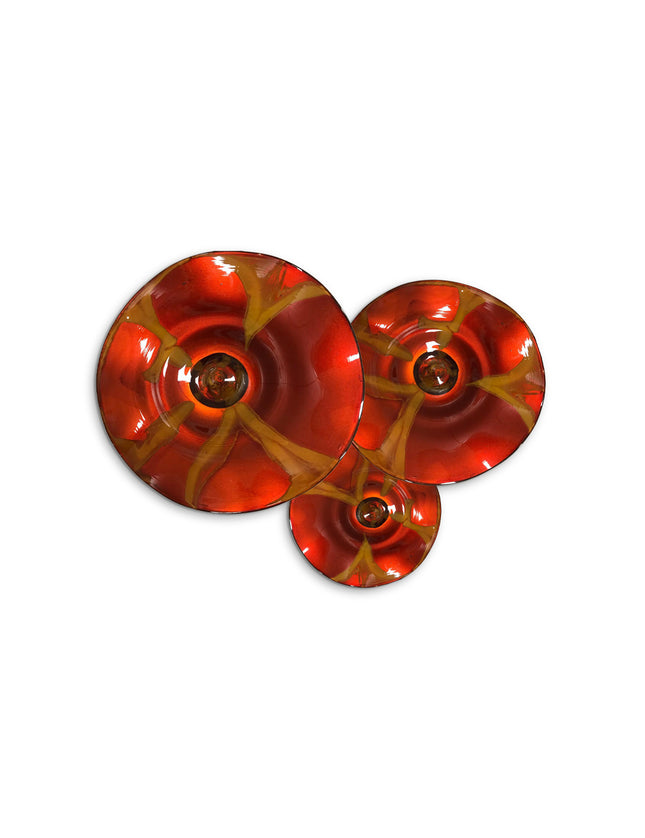 JGO PLATÓN ONDULADO NARANJA FLOR