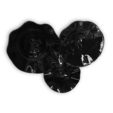 JGO PLATÓN ONDULADO NEGRO SÓLIDO