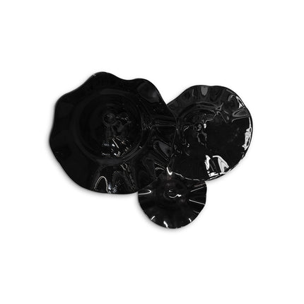 JGO PLATÓN ONDULADO NEGRO SÓLIDO