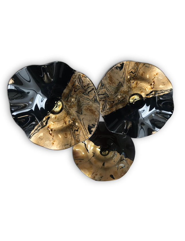 JGO PLATÓN ONDULADO NOCHE DORADA MITAD