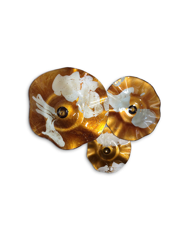 JGO PLATÓN ONDULADO OCRE AQUA