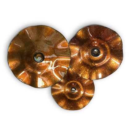 JGO PLATÓN ONDULADO OCRE LLUVIA SÓLIDO