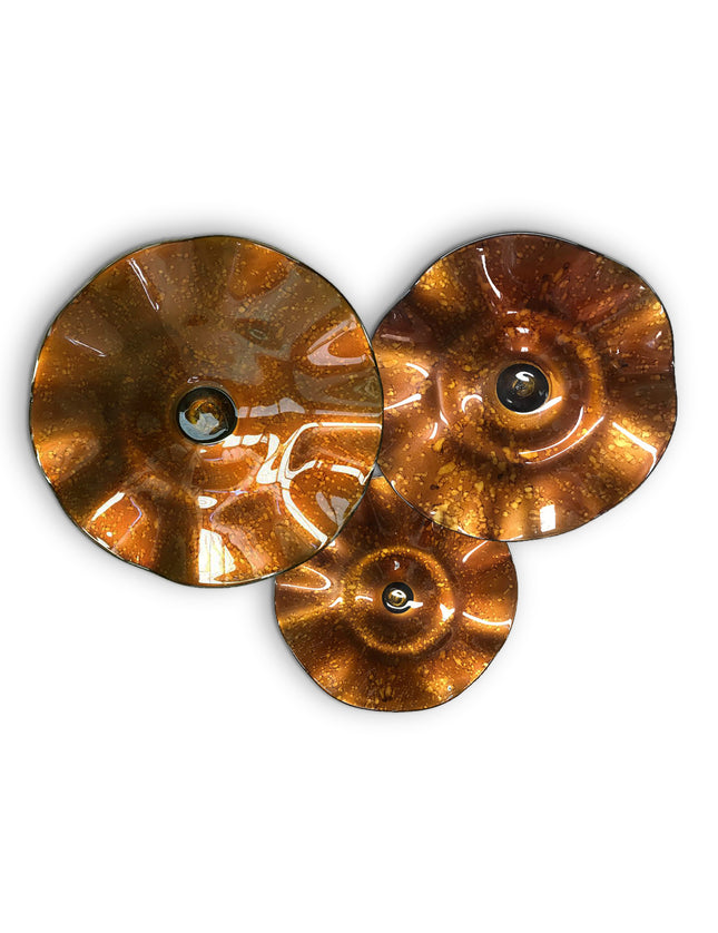 JGO PLATÓN ONDULADO OCRE LLUVIA SÓLIDO