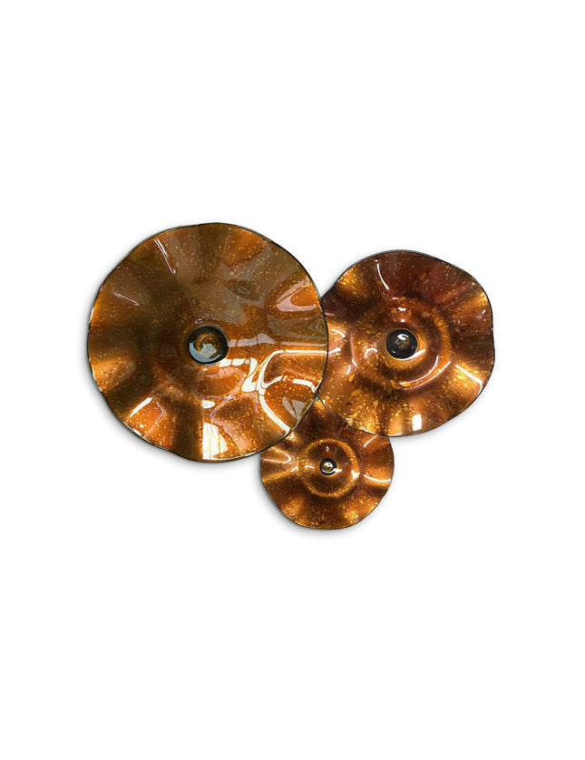 JGO PLATÓN ONDULADO OCRE LLUVIA SÓLIDO