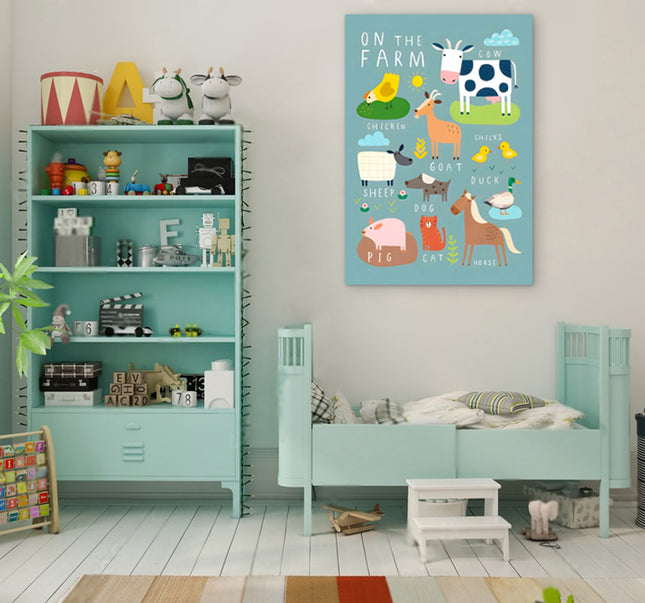 CUADRO FARM ANIMALS - 126 X 86 CM