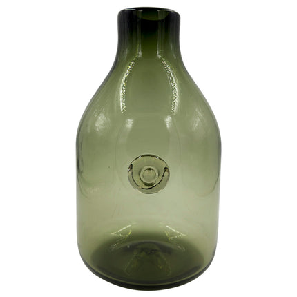 BOTELLA BALA C/BOTÓN VERDE OLIVO TRASLÚCIDO