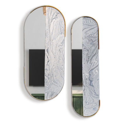 SET ESPEJOS OVAL 2 PZAS ARK OSTRA