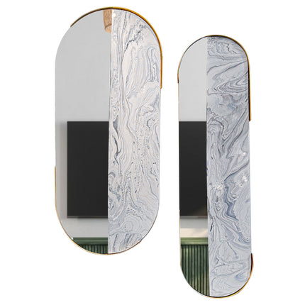 SET ESPEJOS OVAL 2 PZAS ARK OSTRA