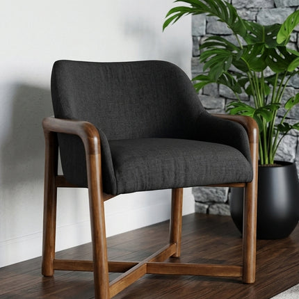 SILLA OVAL GRIS OSCURO