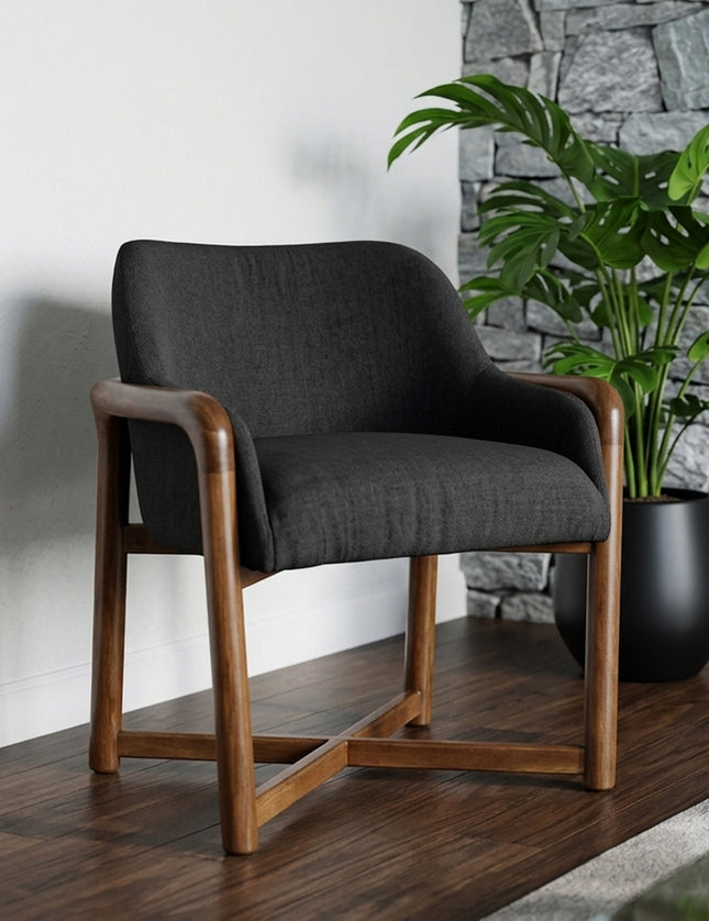 SILLA OVAL GRIS OSCURO