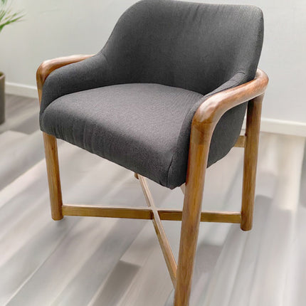 SILLA OVAL GRIS OSCURO