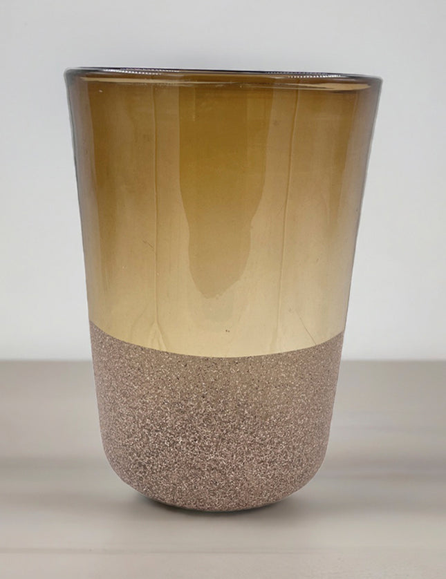 JARRÓN PEÑOL CHOCOLATE TRASLÚCIDO STONE